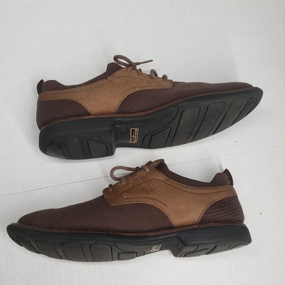 Mark Nason Los Angeles Clubman Westside Oxford Mens 9 Brown Leather Mesh Cushion - Picture 7 of 16